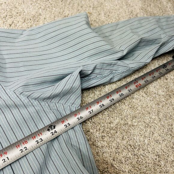 Vintage Polo Ralph Lauren Mens XL Blue White Striped Long Sleeve Button Up Shirt - Picture 5 of 8
